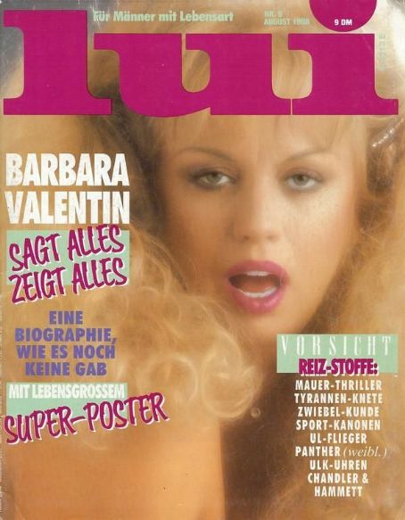 Barbara Valentin - Lui Magazine Cover [Germany] (August 1988)
