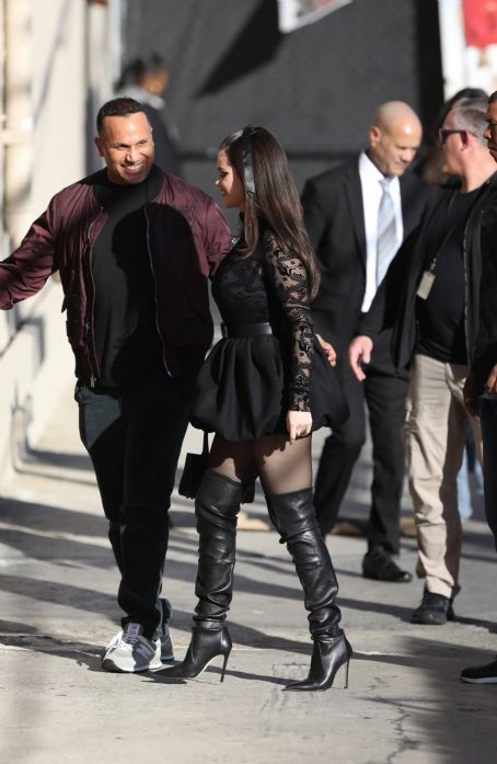 Selena Gomez – In a knee long boots as she arrived to Jimmy Kimmel Live in Los Angeles