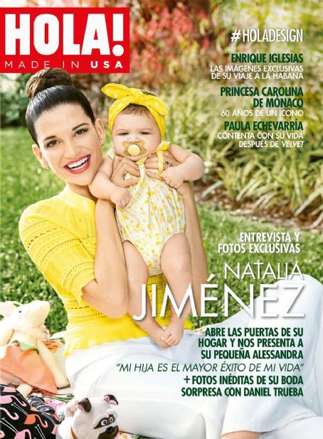 Natalia Jimenez Poses With Baby Alessandra on Cover of Hola