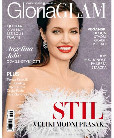 Angelina Jolie, Gloria Glam Magazine October 2018 Cover Photo - Croatia