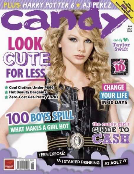 Taylor Swift, Candy Magazine July 2009 Cover Photo - Philippines