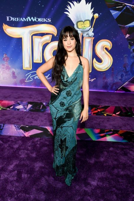 Camila Cabello wears Roberto Cavalli - 'Trolls: Band Together' Premiere in Los Angeles