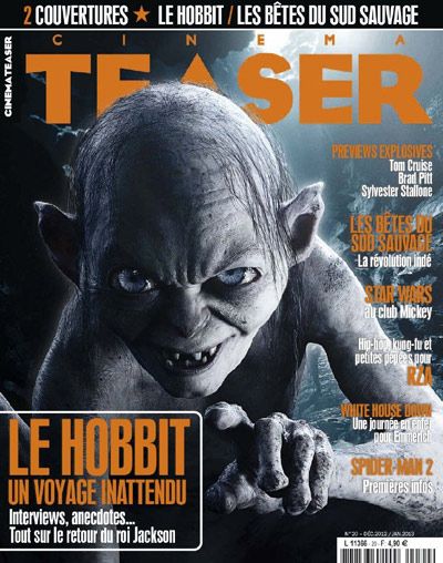 The Hobbit: An Unexpected Journey - Cinema Teaser Magazine Cover [France] (January 2013)