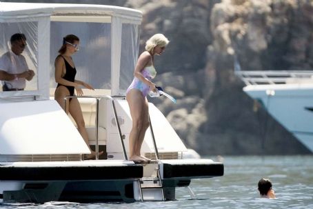 Katy Perry in Swimsuit on holiday in Mallorca