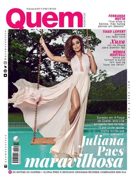 Juliana Paes, Quem Magazine 19 May 2017 Cover Photo - Brazil