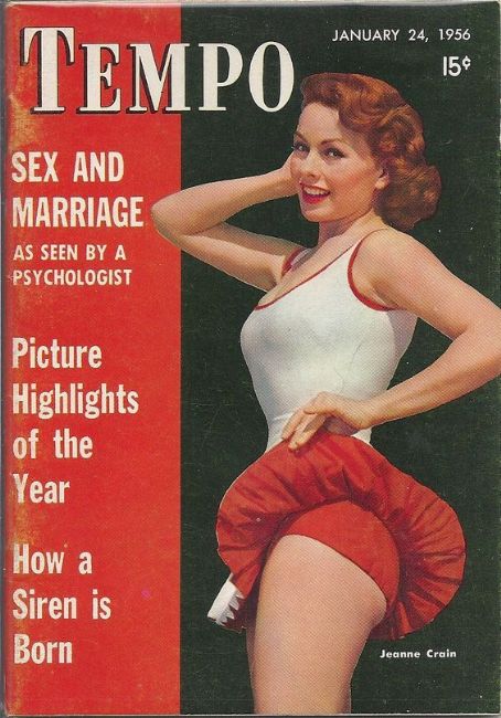 Jeanne Crain - Tempo Magazine Cover [United States] (24 January 1956)