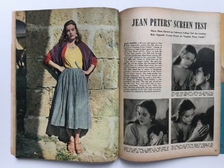 Jean Peters - Screen Guide Magazine Pictorial [United States] (April 1947)