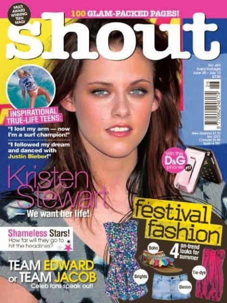 Kristen Stewart, Shout Magazine June 2010 Cover Photo - United Kingdom