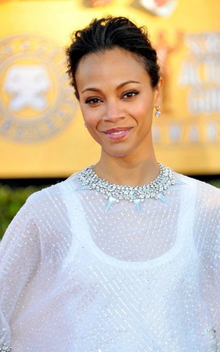 Zoe Saldana's Stylish 2012 SAG Awards Arrival