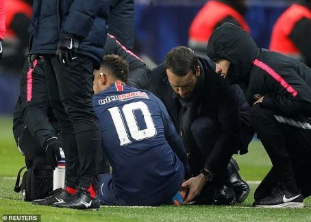 'If you play like that don't complain if you take some knocks': Neymar a huge doubt for Champions League clash with Manchester United as PSG confirm similar foot injury that nearly ruled him out of World Cup... but Strasbourg show no remorse