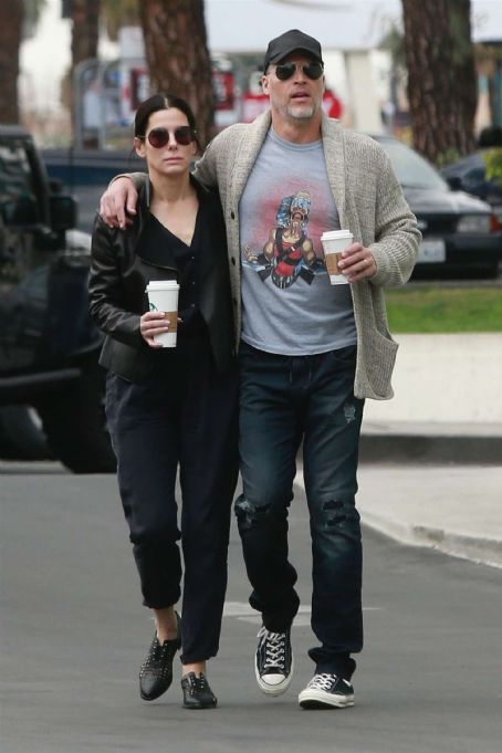Sandra Bullock and Bryan Randall out in Studio City