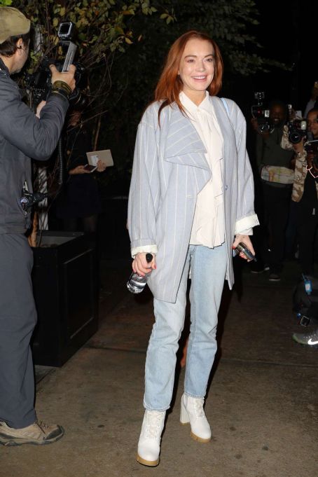 Lindsay Lohan in Jeans – Leaving the Mercer Hotel in New York | Lindsay ...