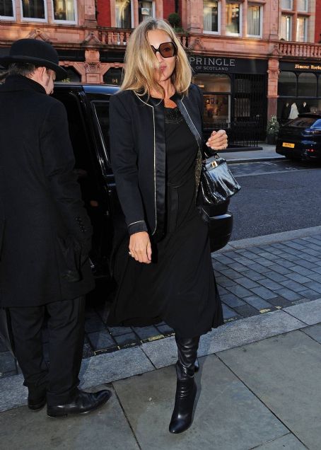 Kate Moss – With her daughter Lila Grace Moss and boyfriend Nikolai von Bismarck in London