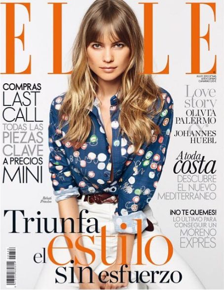 Behati Prinsloo - Elle Magazine Cover [Spain] (July 2015)