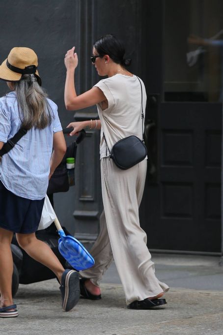 Lea Michele – Is having a  casual stroll while in New York