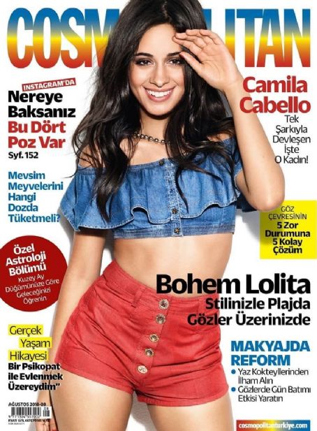Camila Cabello, Cosmopolitan Magazine August 2018 Cover Photo - Turkey