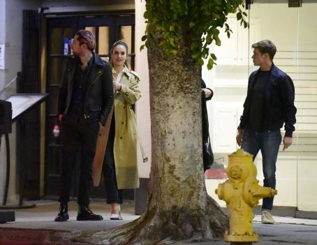 Lily James – With boyfriend Michael Shuman out in Los Angeles