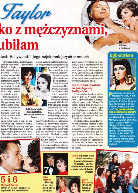 Elizabeth Taylor - Retro Magazine Pictorial [Poland] (November 2014)
