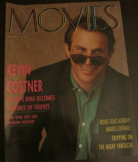 Kevin Costner Movies Magazine May 1991 Cover Photo United States