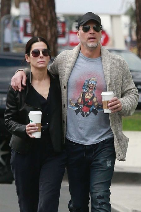 Sandra Bullock and Bryan Randall out in Studio City