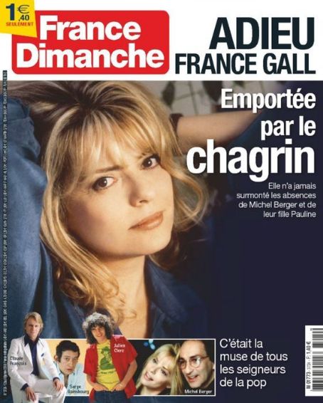 France Gall, France-Dimanche Magazine 12 January 2018 Cover Photo - France