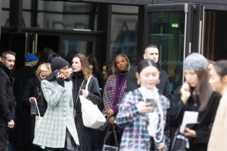 Savannah James – Exits Chanel fashion show in Paris