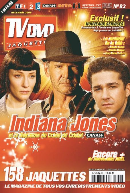 Harrison Ford, Shia LaBeouf, TV Dvd Jaquettes Magazine December 2009 ...