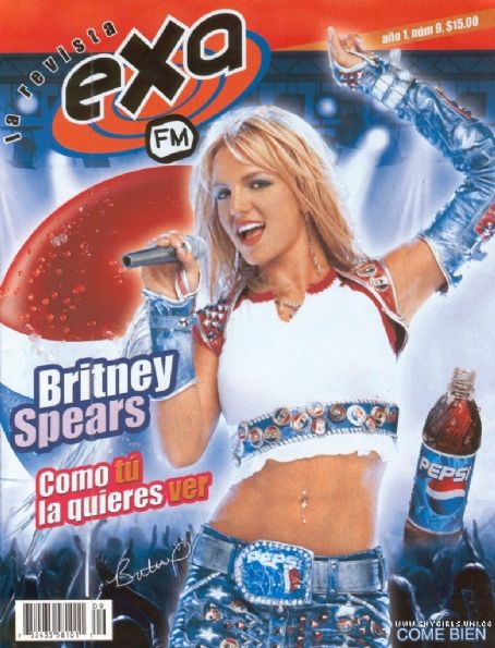Britney Spears, Exa Fm Magazine July 2002 Cover Photo - Mexico