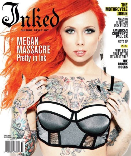 Megan Massacre Inked Magazine April 2013 Cover Photo United States