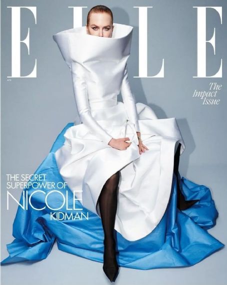 Nicole Kidman, Elle Magazine April 2024 Cover Photo - United States