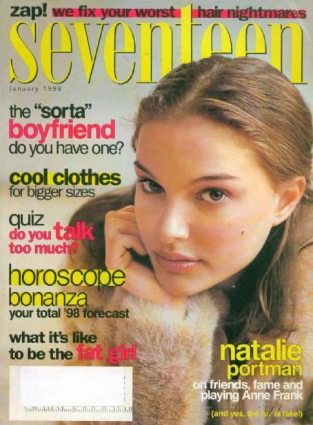 Natalie Portman, Seventeen Magazine January 1998 Cover Photo - United ...