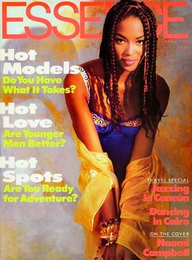 Naomi Campbell - Essence Magazine Cover [United States] (April 1991)