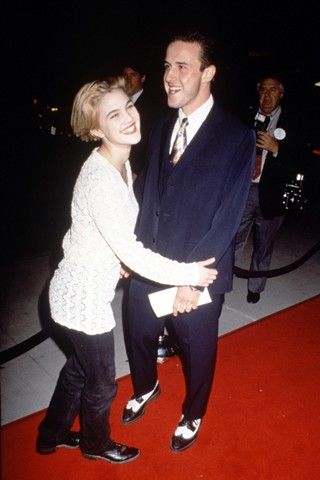 David Arquette and Drew Barrymore