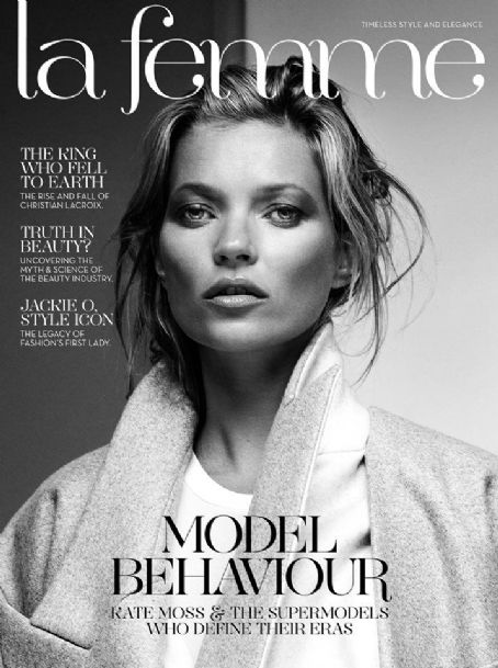 Kate Moss, Alessandra Facchinetti, La Femme Magazine March 2014 Cover ...