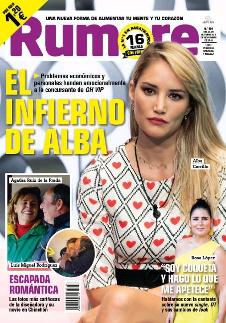 Alba Carrillo - Rumore Magazine Cover [Spain] (24 October 2019)