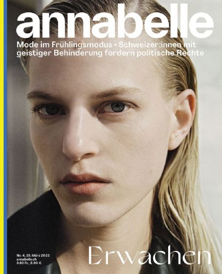 Line Kjaergaard, Annabelle Magazine March 2022 Cover Photo - Switzerland