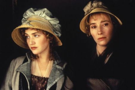 Kate Winslet as Marianne Dashwood and Emma Thompson as Elinor Dashwood in Sense and Sensibility (1995)