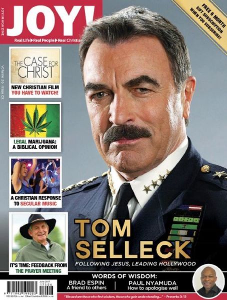 Tom Selleck, Joy Magazine June 2017 Cover Photo - United States