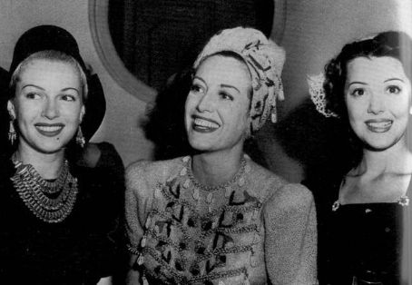 Lana Turner with Joan Crawford & Ann Rutherford