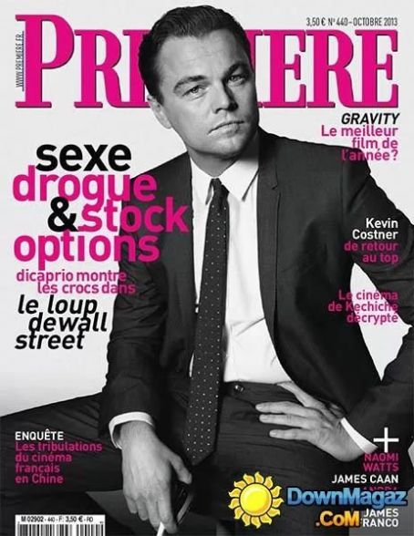 Leonardo DiCaprio - Premiere Magazine Cover [France] (October 2013)