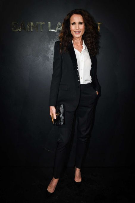 Andie MacDowell – Saint Laurent Womenswear SS 2020 Show at Paris