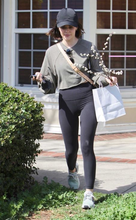 Lucy Hale – Wears Lululemon align pants while out in Studio City