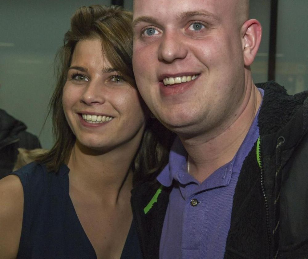 Michael Van Gerwen and Daphne Govers