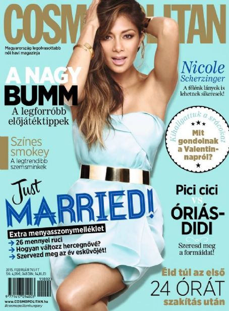 Nicole Scherzinger, Cosmopolitan Magazine February 2015 Cover Photo ...