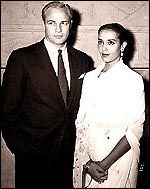 Anna Kashfi and Marlon Brando