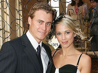 Bec Cartwright and Lleyton Hewitt