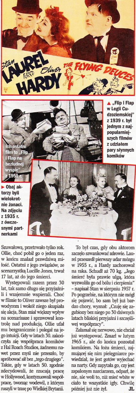 Stan Laurel - Retro Magazine Pictorial [Poland] (July 2017)