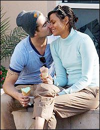 Colin Farrell and Kim Bordenave
