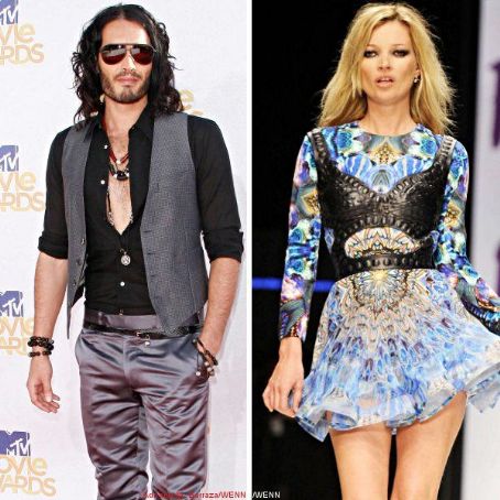 Russell Brand and Kate Moss
