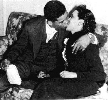 Joe Louis and New Wife Rose Morgan with Old Wife Marva Lou…